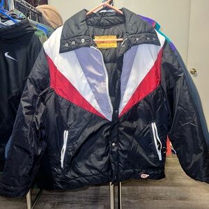 Vintage camel 80% northern goose down 100% nylon ski jacket size XL